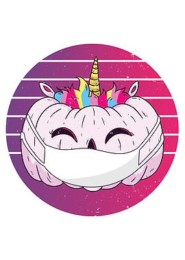 Funny Unicorn Pumpkin