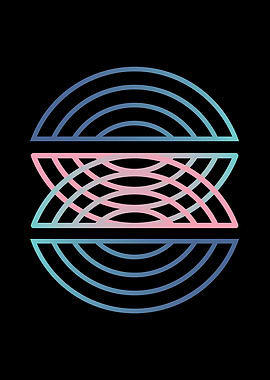 Aesthetic Abstract Half