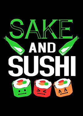 Sushi Roll Maki Sake