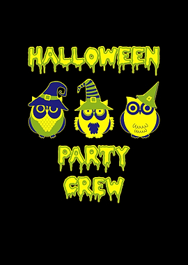 Halloween party owls