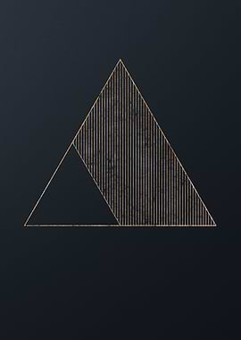 Gold Geometric Glyph