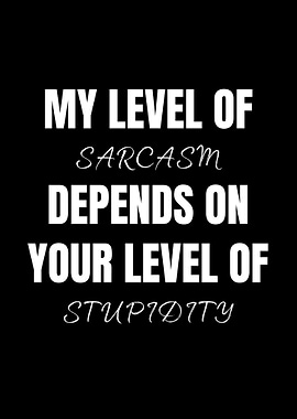 My Level of Sarcasm