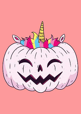 Cute Pumpkin Unicorn Gift