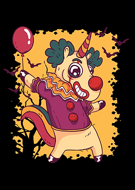 Unicorn Clown Halloween