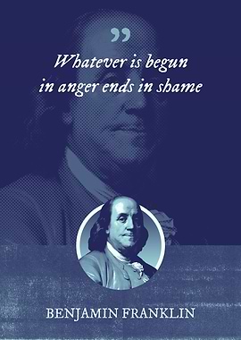 Whatever is begun in anger