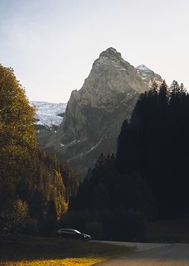 Sunset in the Swiss Alps