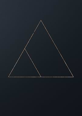 Gold Geometric Glyph