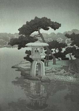 Moon Over Kiyosumi Garden