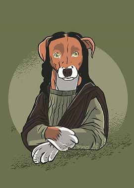 Dog Mona Lisa