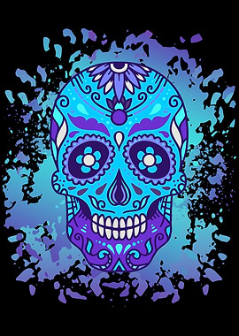Lila Skull Muertos