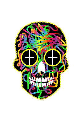 Sugar skull vector Day of