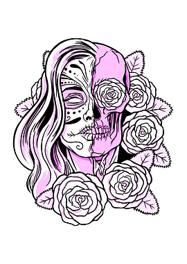 Roses Skull Muertos