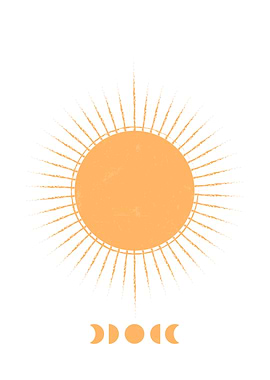 Abstract Sun Neutral Color