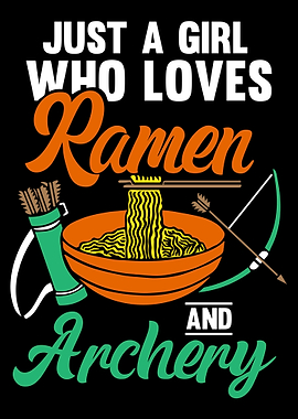 Girl ramen noodles archer