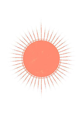 Abstract Boho Sun