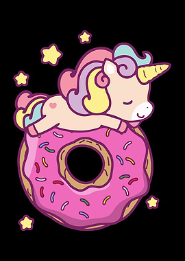 Cute Unicorn Donut Girls