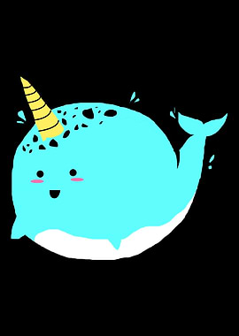 Narwhal Kawaii Sea Unicorn