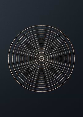 Gold Geometric Glyph