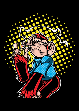 Funny Weed Monkey