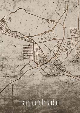 Abu Dhabi Rusty City Map