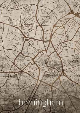 Birmingham Rusty City Map