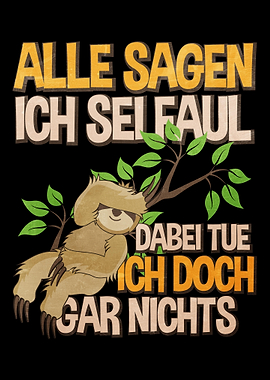 sloth funny lazy gift desi