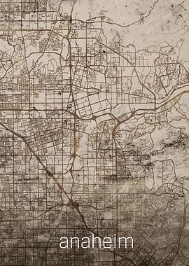 Anaheim Rusty City Map