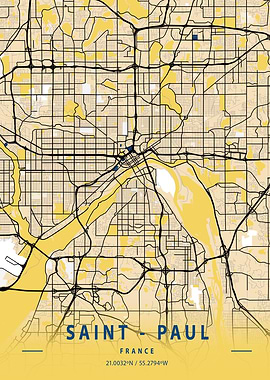 Sant Paul Yellow Map