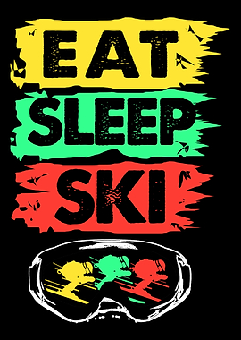 Ski Eat Sleep Repeat