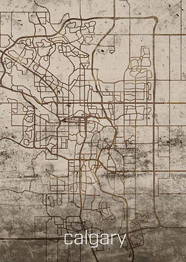 Calgary Rustic City Street