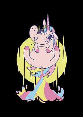 Cute Funny Unicorn farting