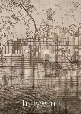 Hollywood Rustic City Map