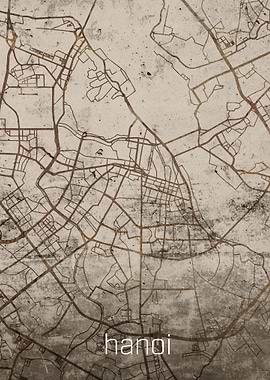 Hanoi Rustic City Street