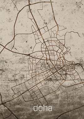 Doha Rustic City Street