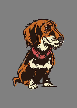 Roughhaired dachshund