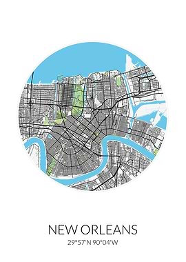 New Orleans City Map