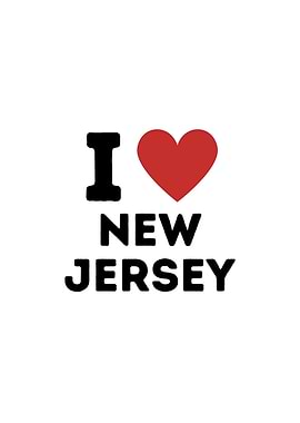 I Love New Jersey Simple