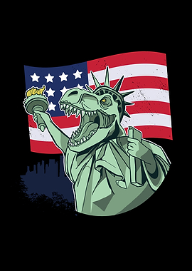 USA Dino Rex 4th of July