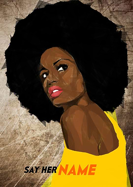 SAY HER NAME Charcoal