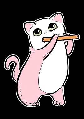 Cat Flute Cat Owner Gift