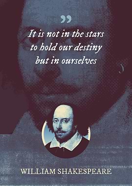 It is not in the stars to