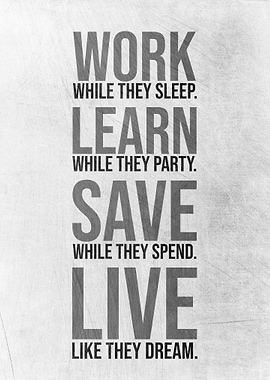 Work Learn Save Live