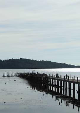 Island on a Bridge Sea