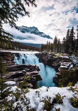 Wintry Waterfall