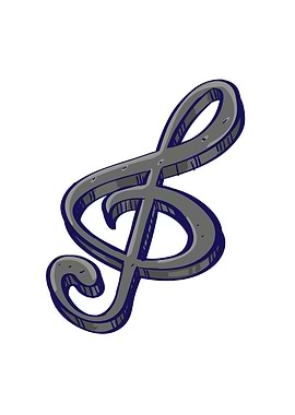 Treble Clef Illustration