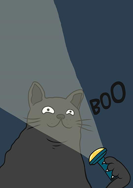 Black fat cat flashlight