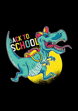 Back to School Funny Dino