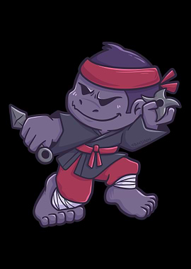 Gorilla Monkey Ninja Samur