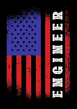Engineer USA America flag