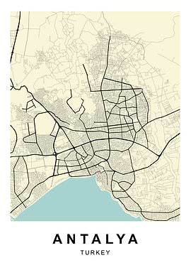 Antalya City Map